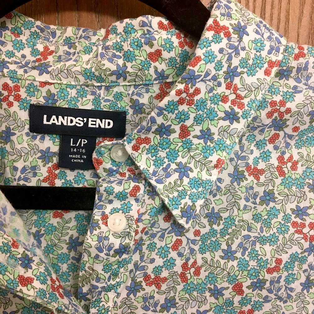 Pretty Floral Linen Top